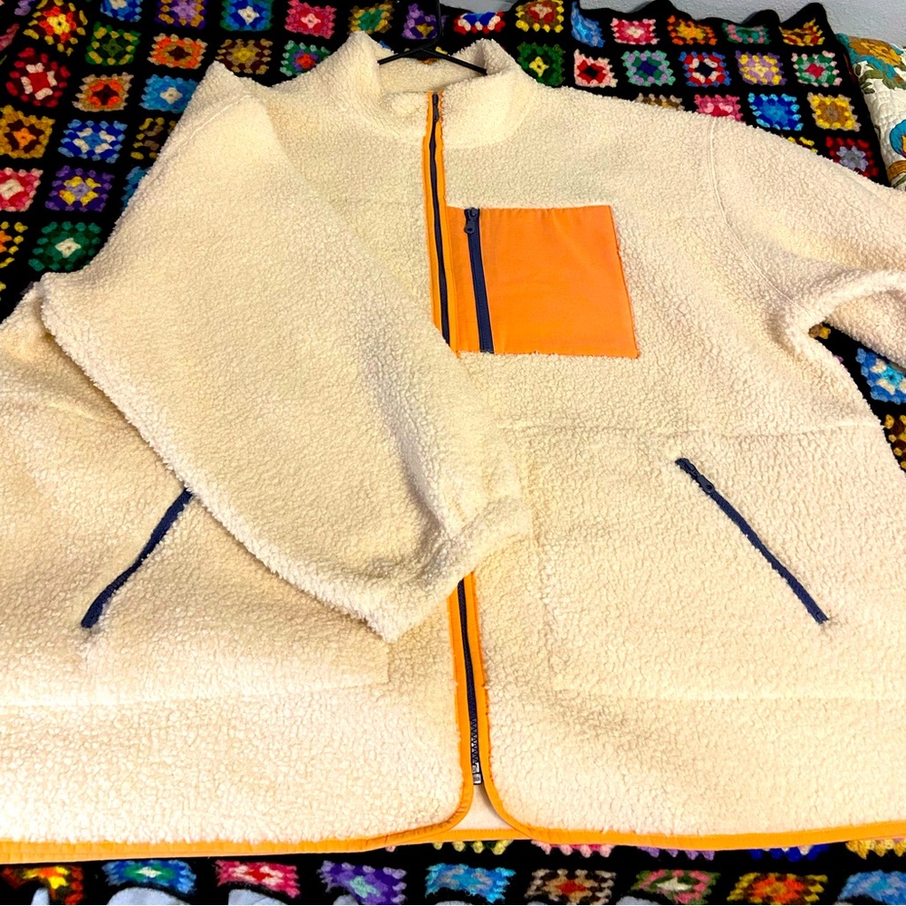 Oversized Sherpa jacket